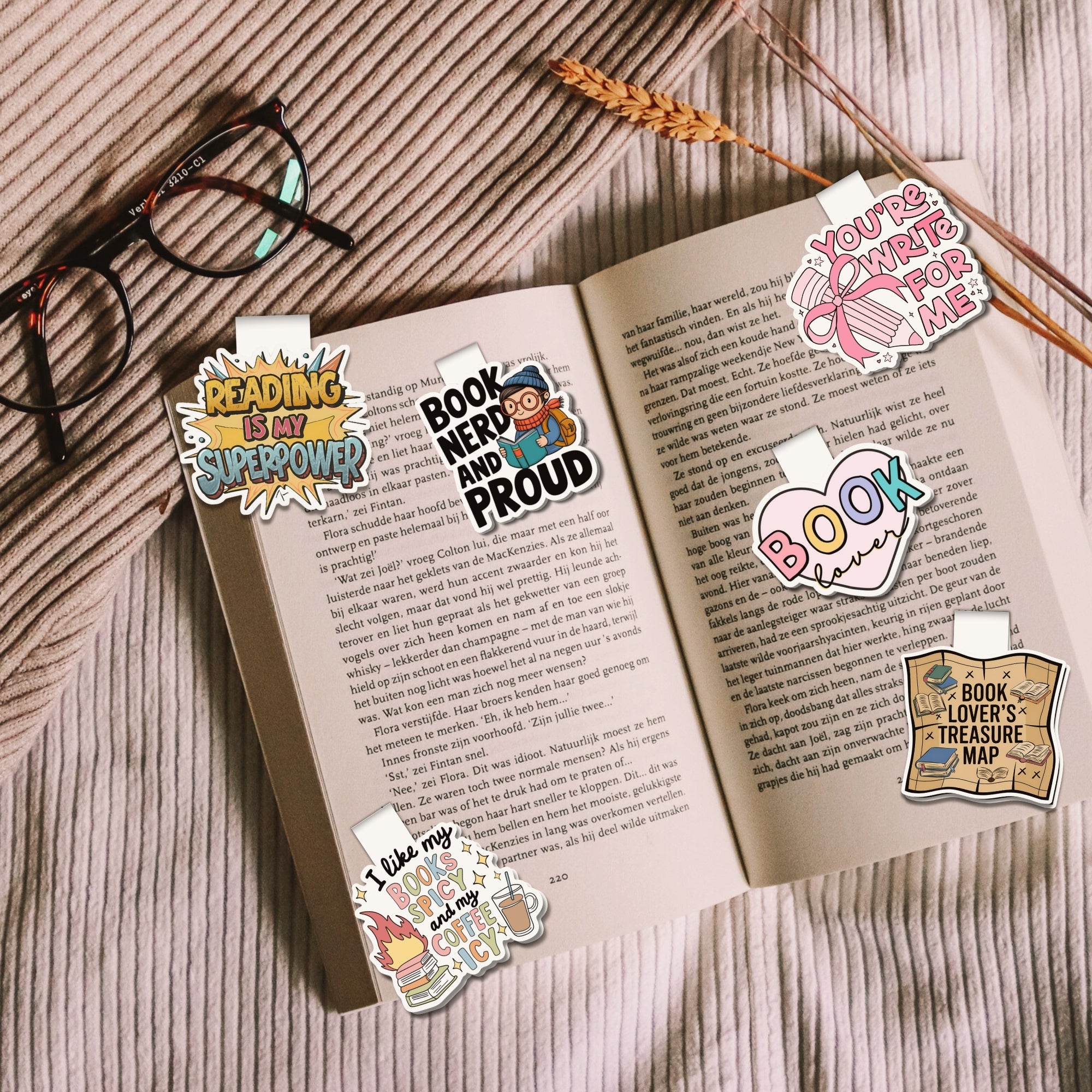 The Reader's Set Magnetic Bookmarks Bundle