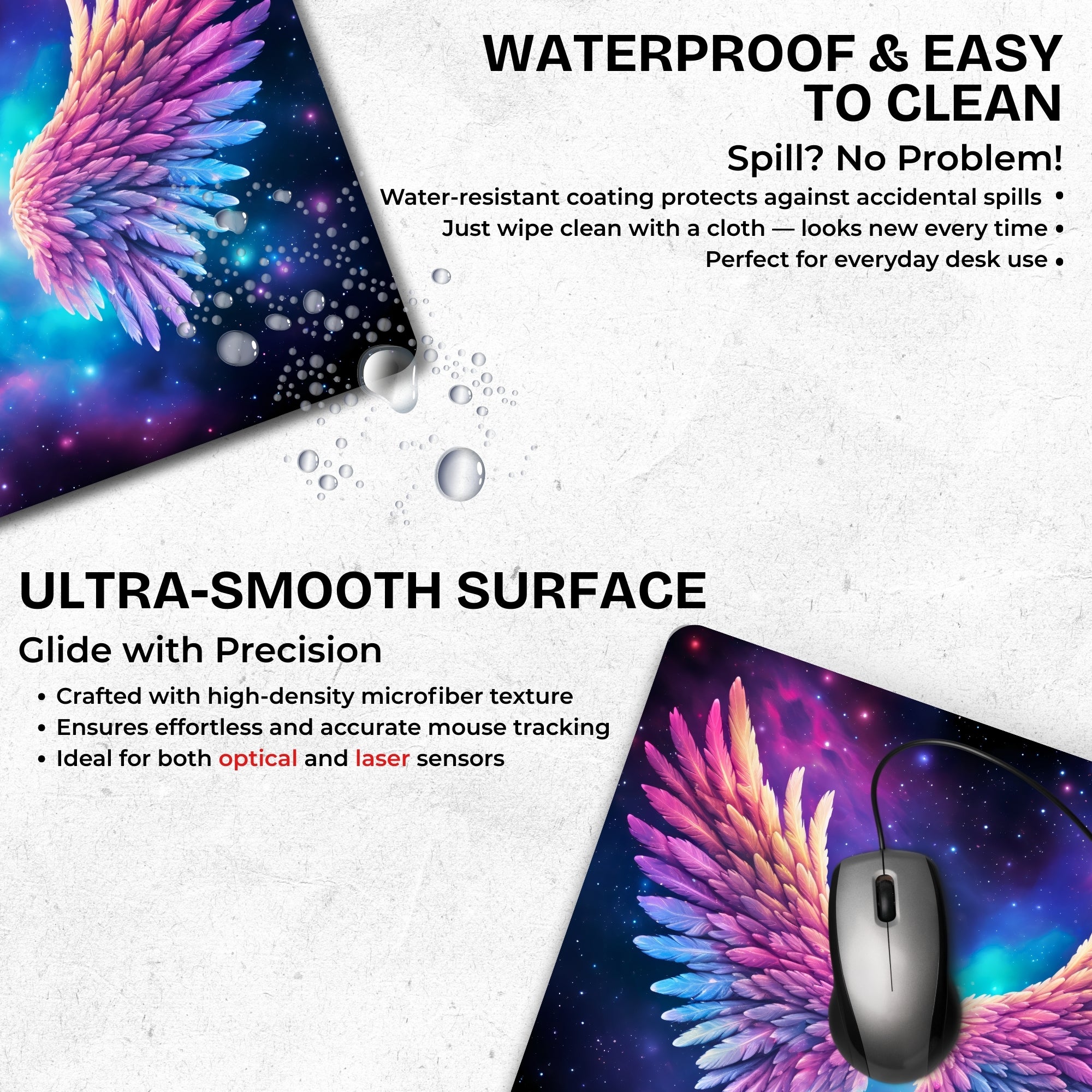 Celestial Wings Mouse Pad
