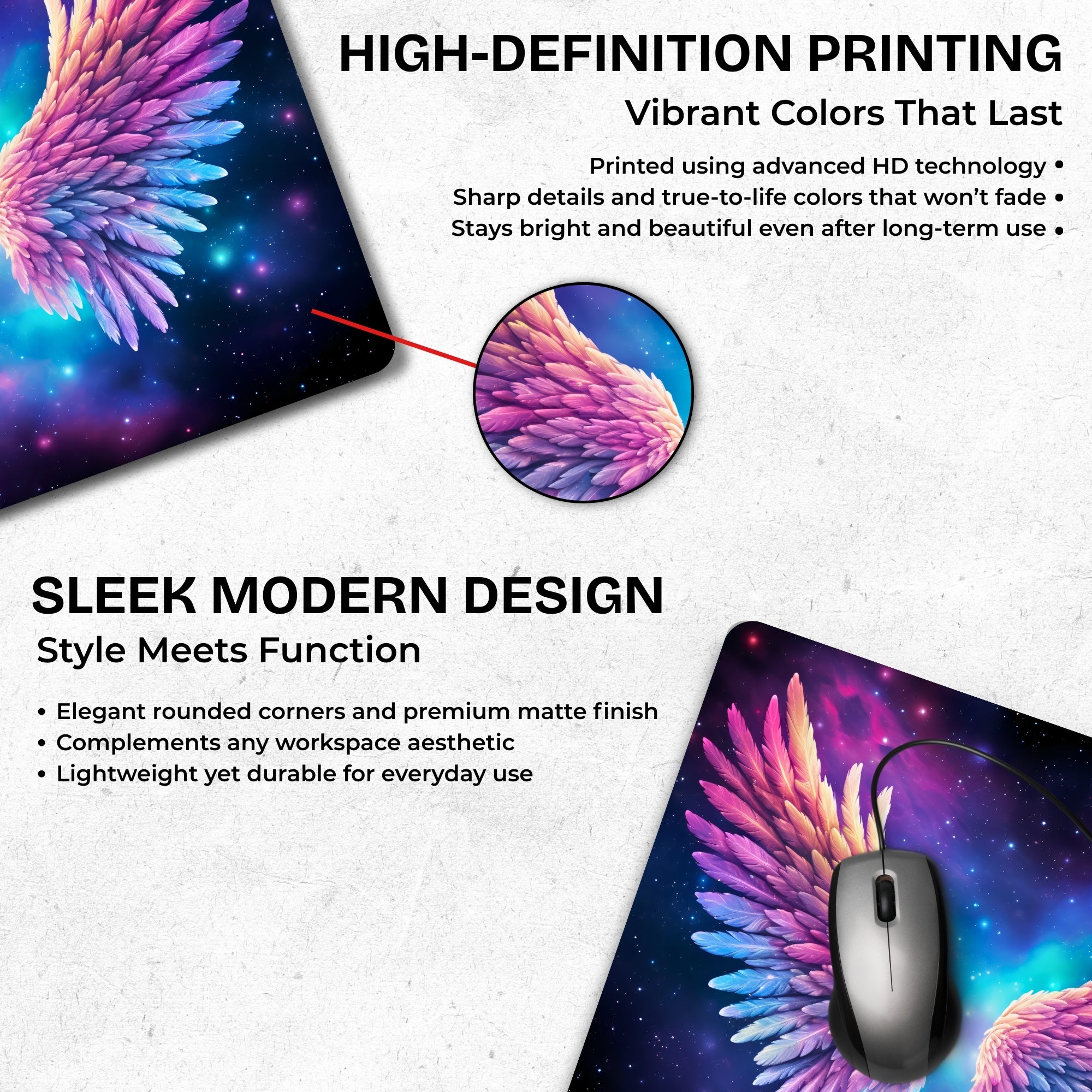 Celestial Wings Mouse Pad