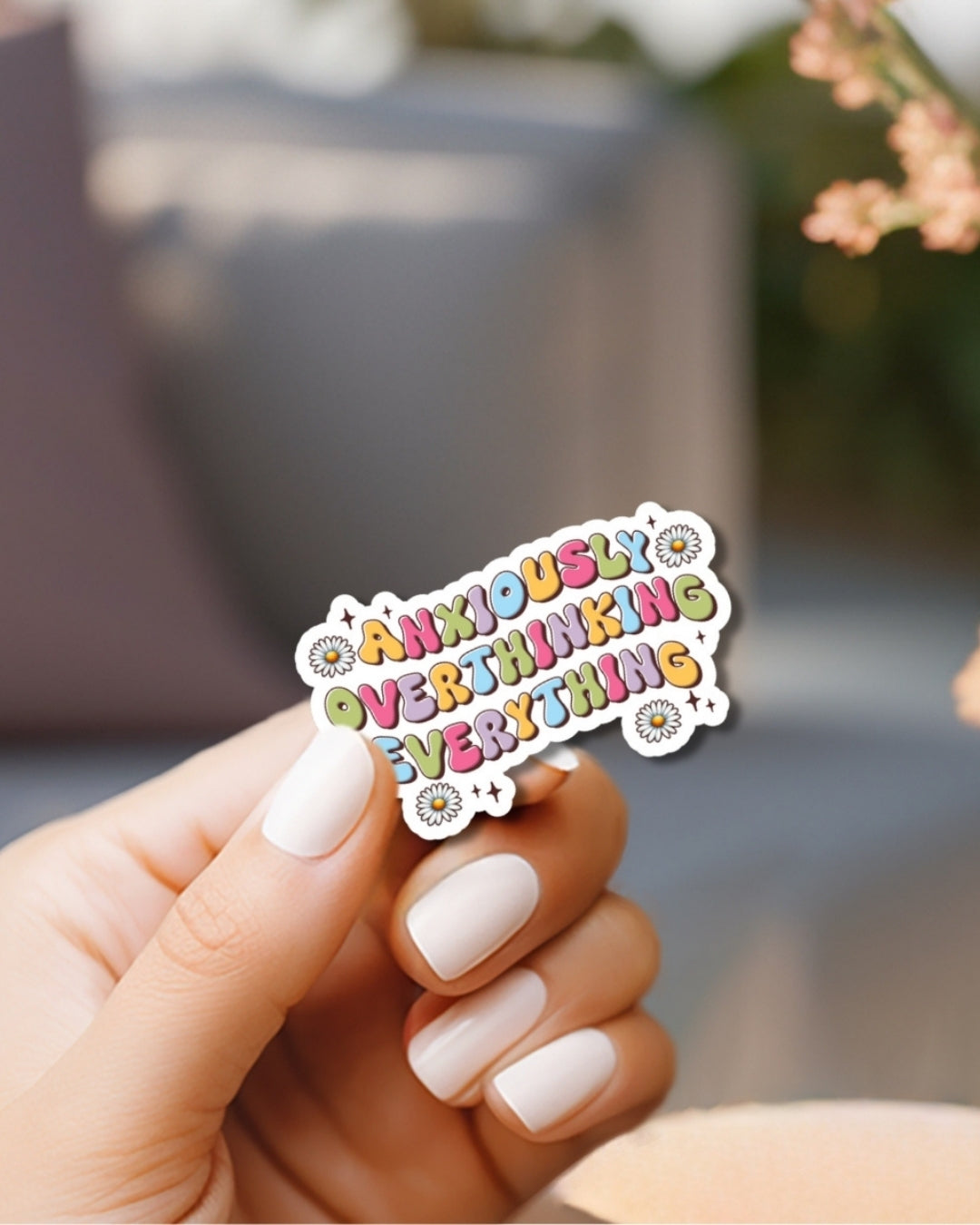 Overthinker Vinyl Waterproof Sticker