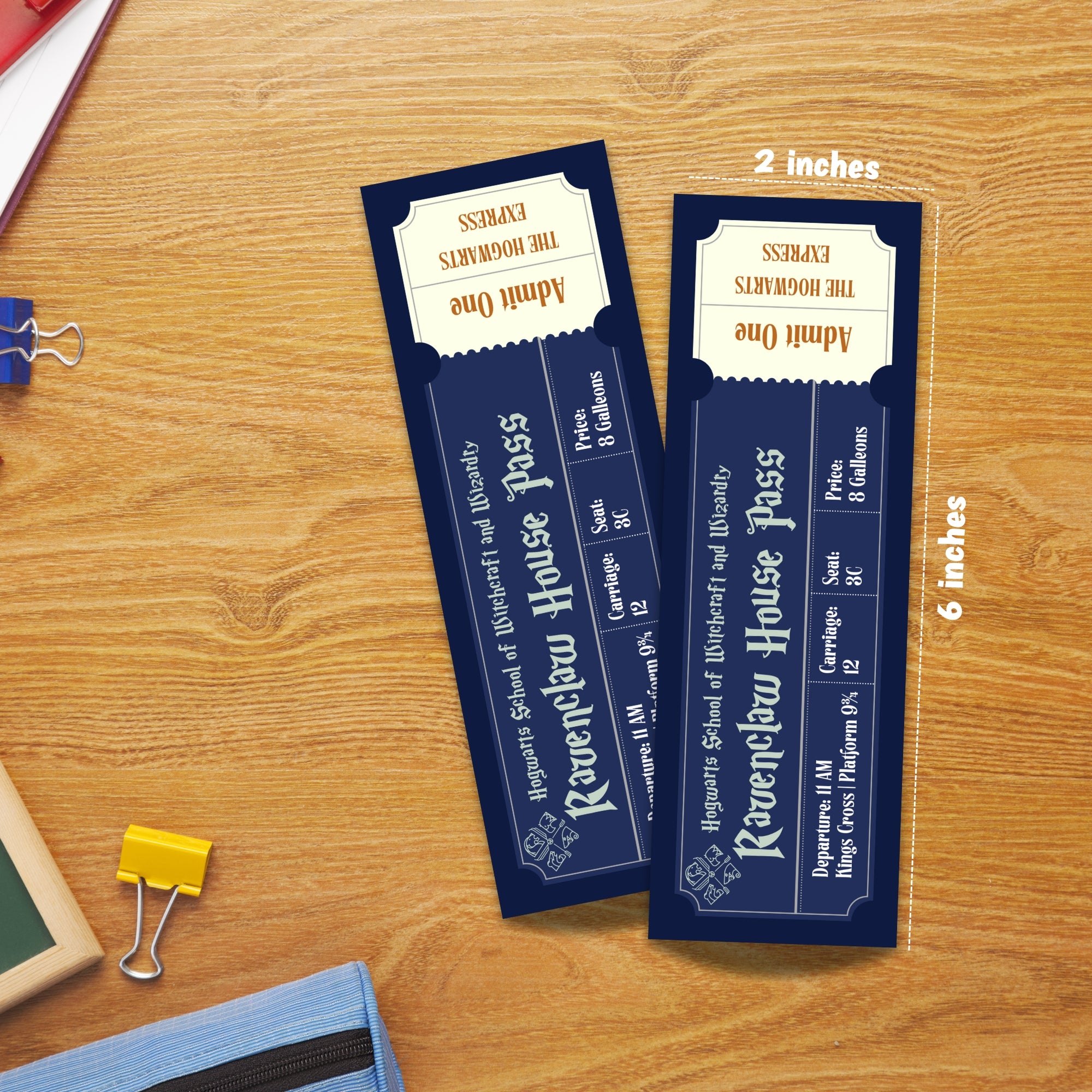 Hogwarts Houses Laminated Bookmark