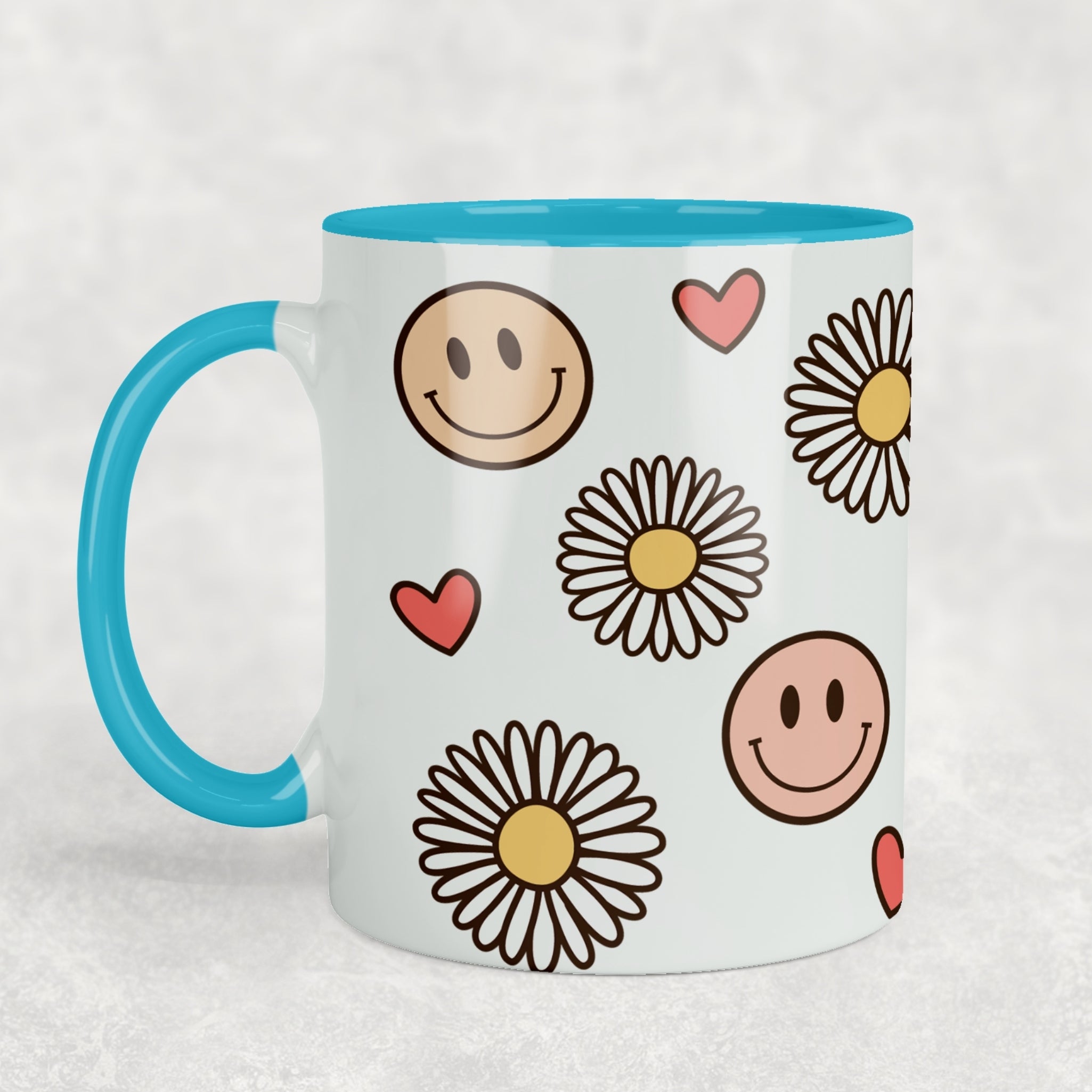 Smiley Daisy Ceramic Mug