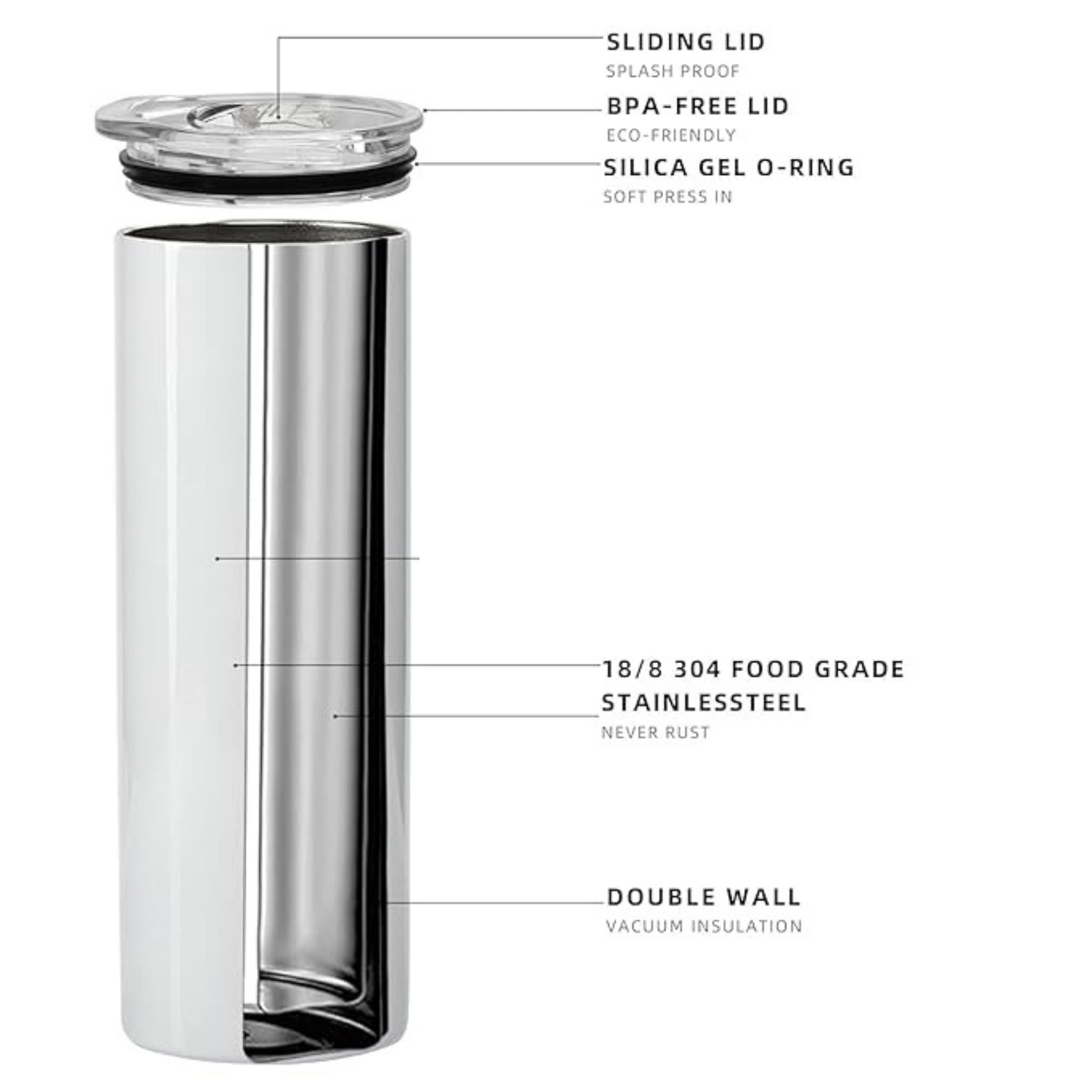 Black Panther Themed Stainless Steel Vacuum Insulated Tumbler