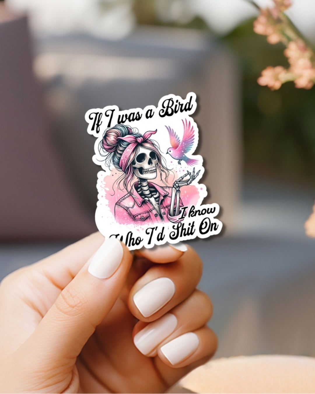 If I was a Bird Vinyl Waterproof Sticker