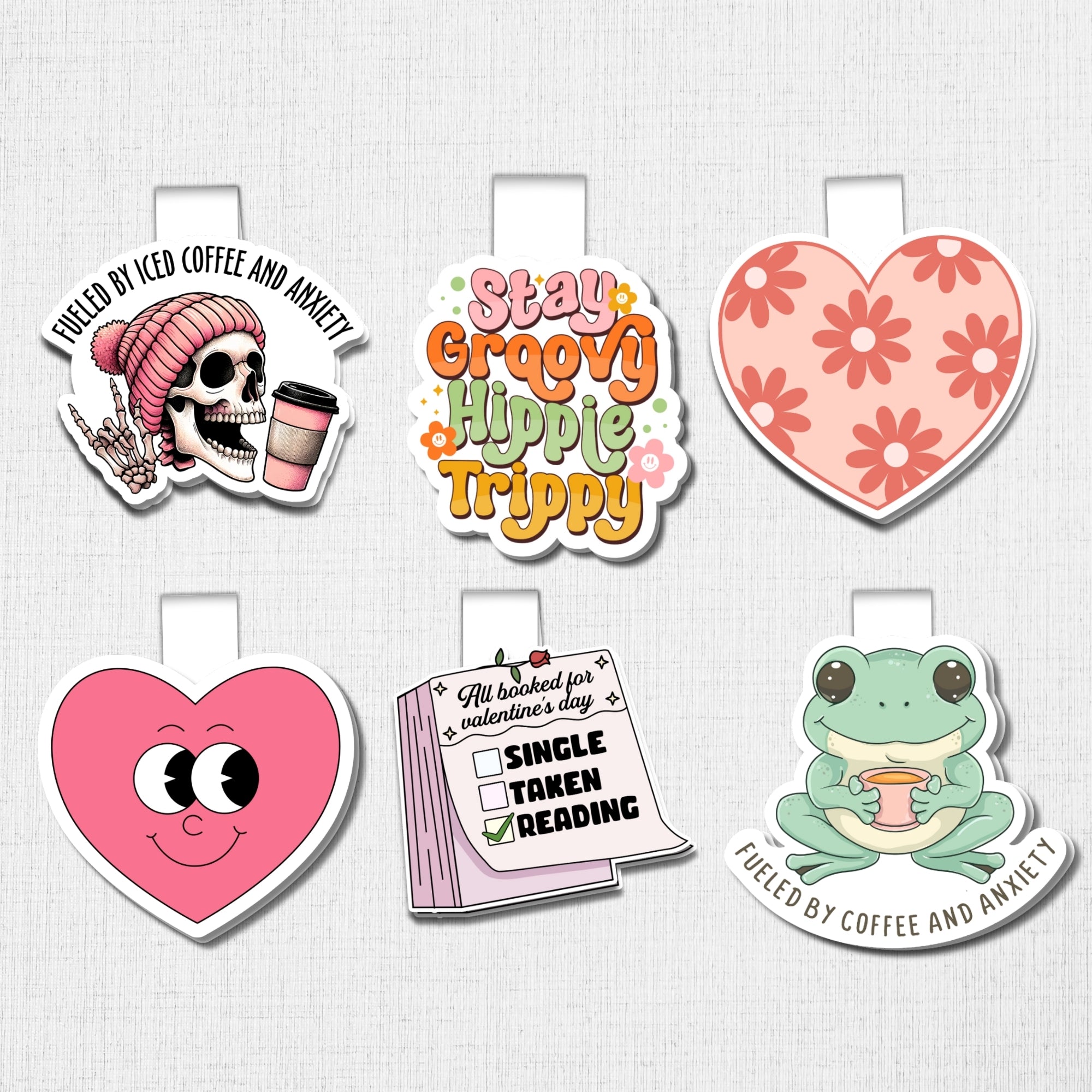 Sunday Moods Magnetic Bookmarks Bundle