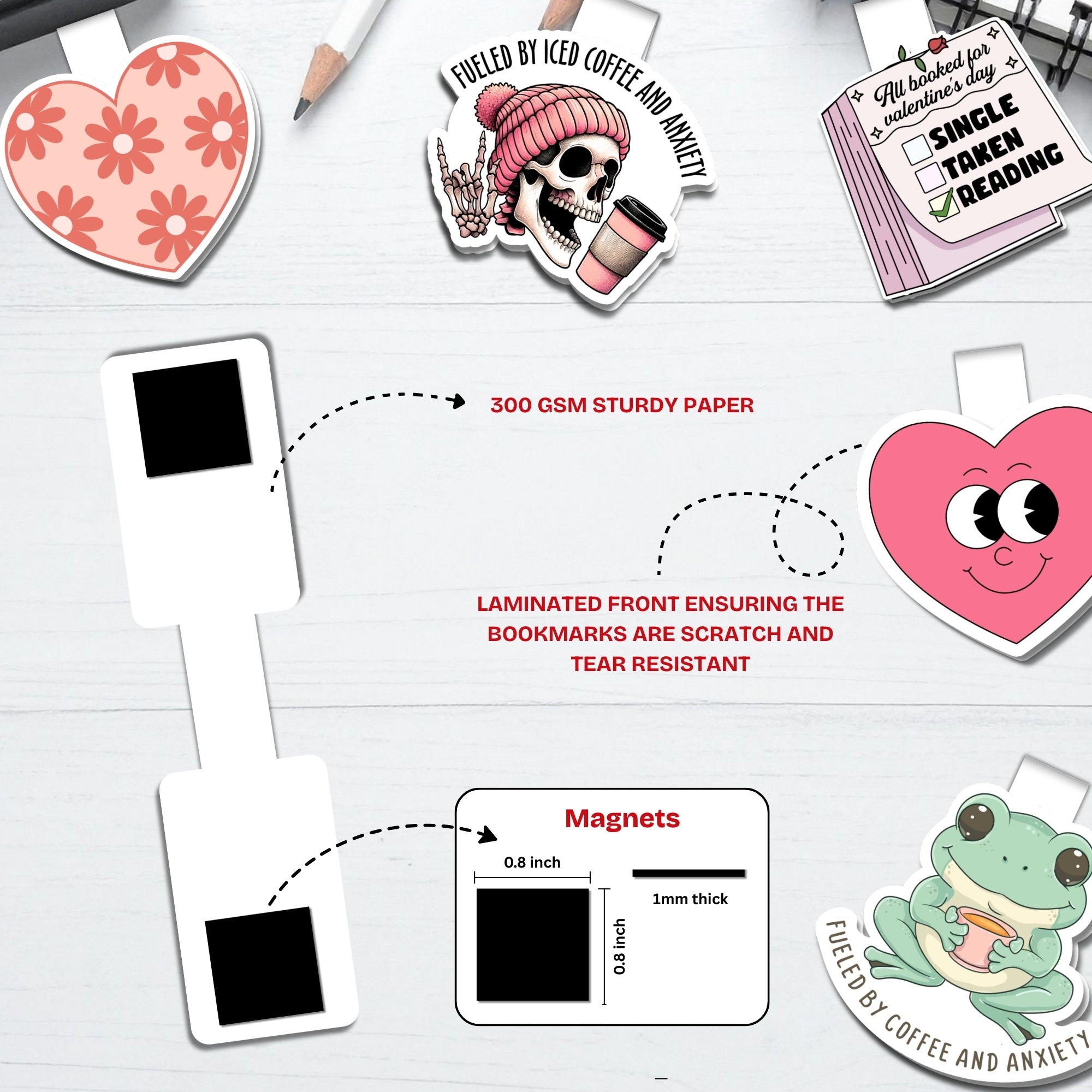 Sunday Moods Magnetic Bookmarks Bundle