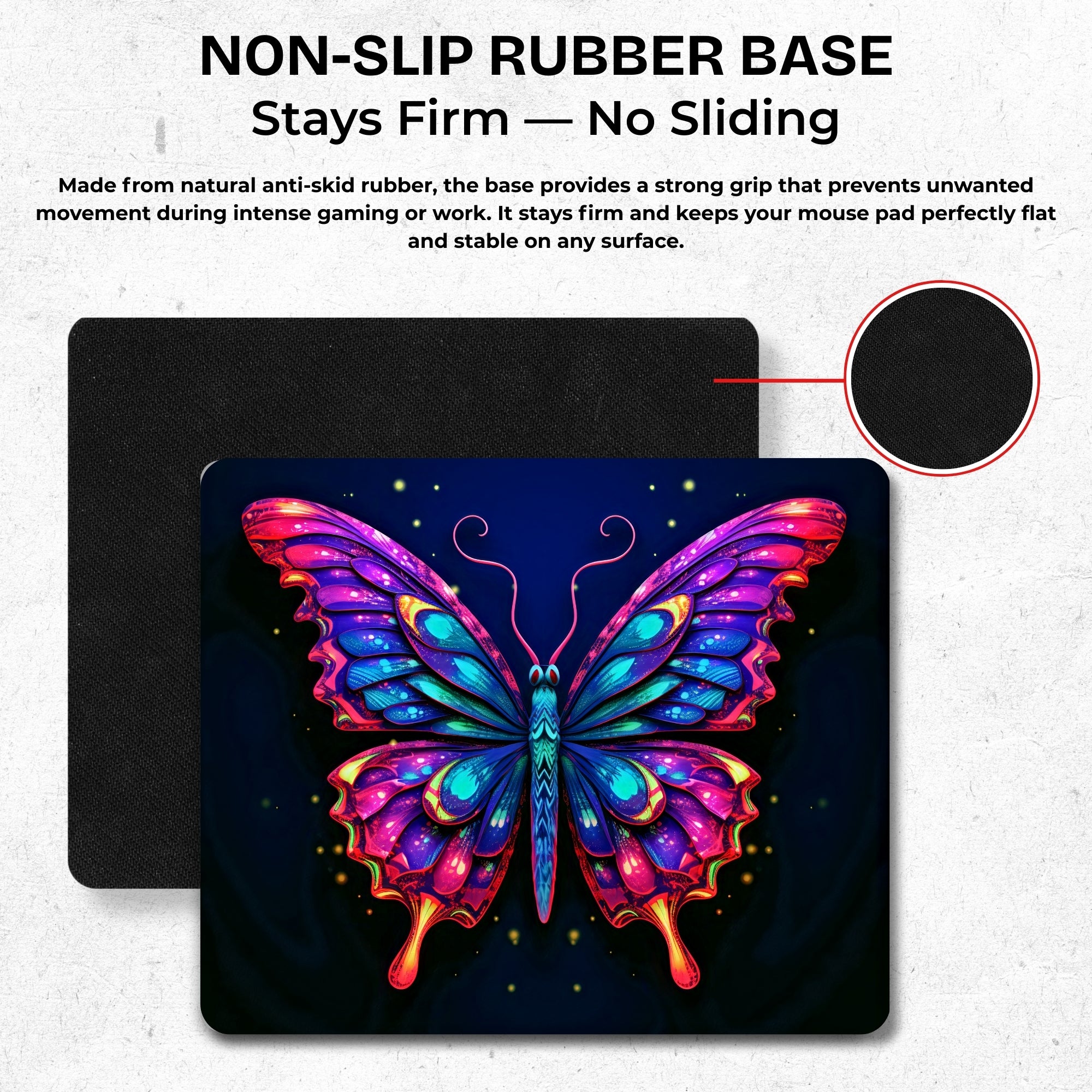 Starlight Butterfly Mouse Pad