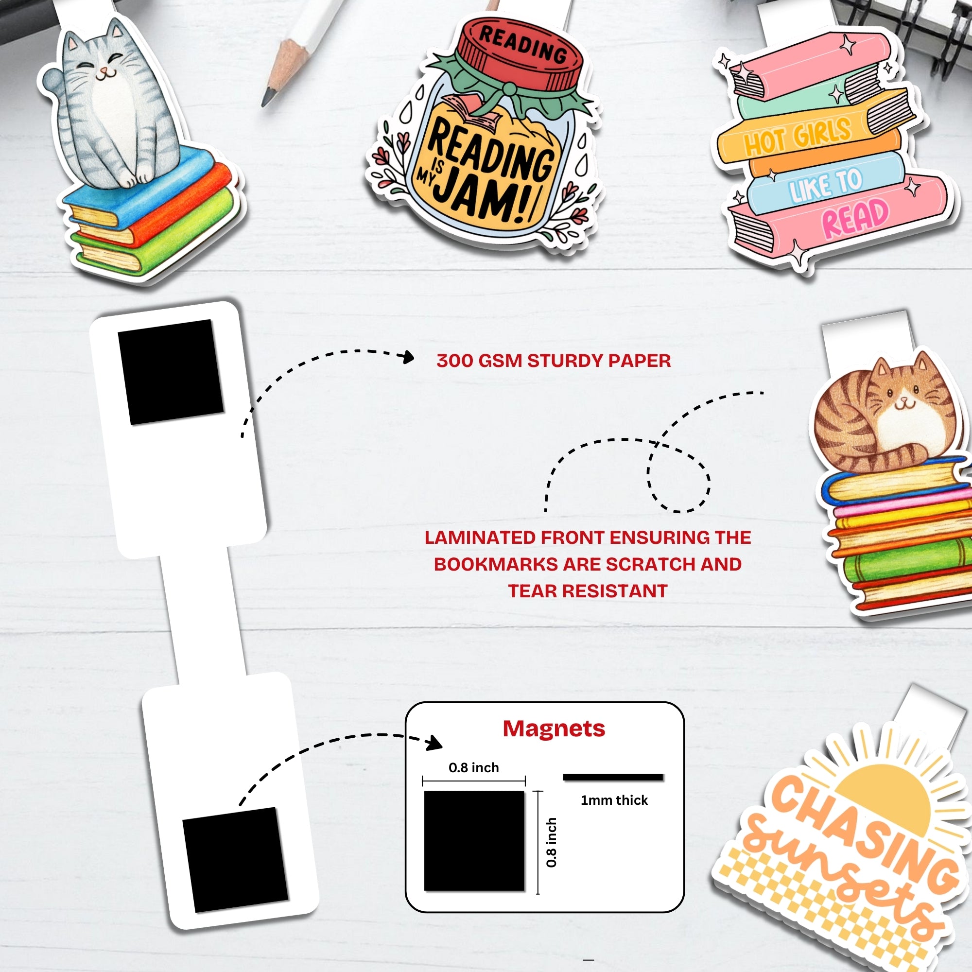 Paper Trails Magnetic Bookmarks Bundle