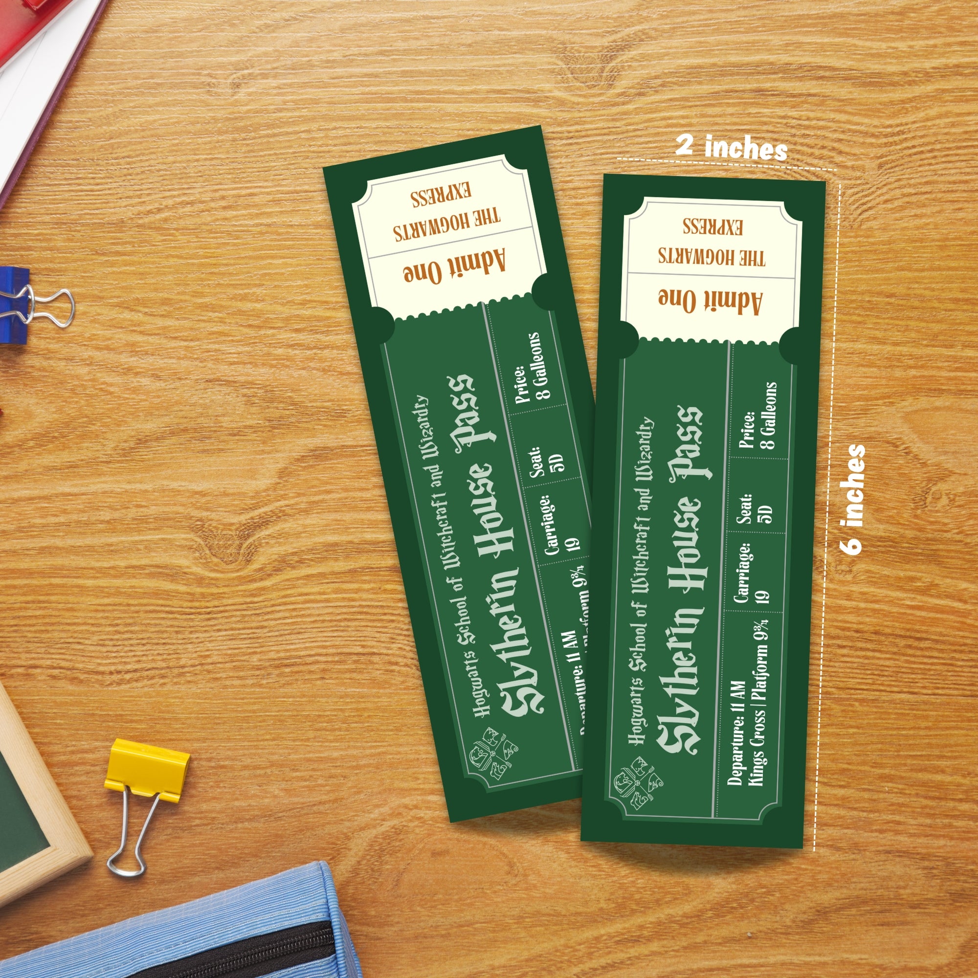 Hogwarts Houses Laminated Bookmark