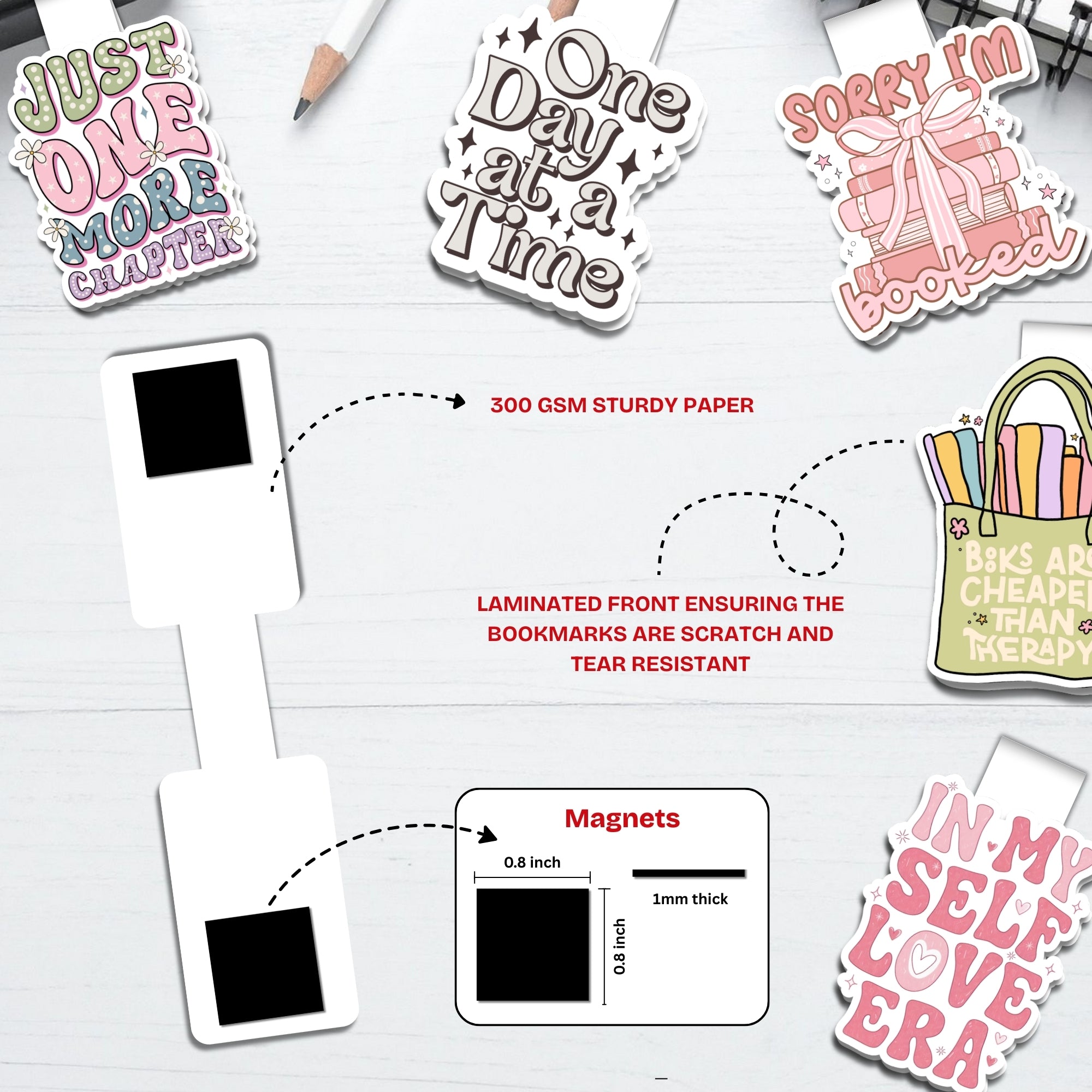 Simple Pleasures Magnetic Bookmarks Bundle