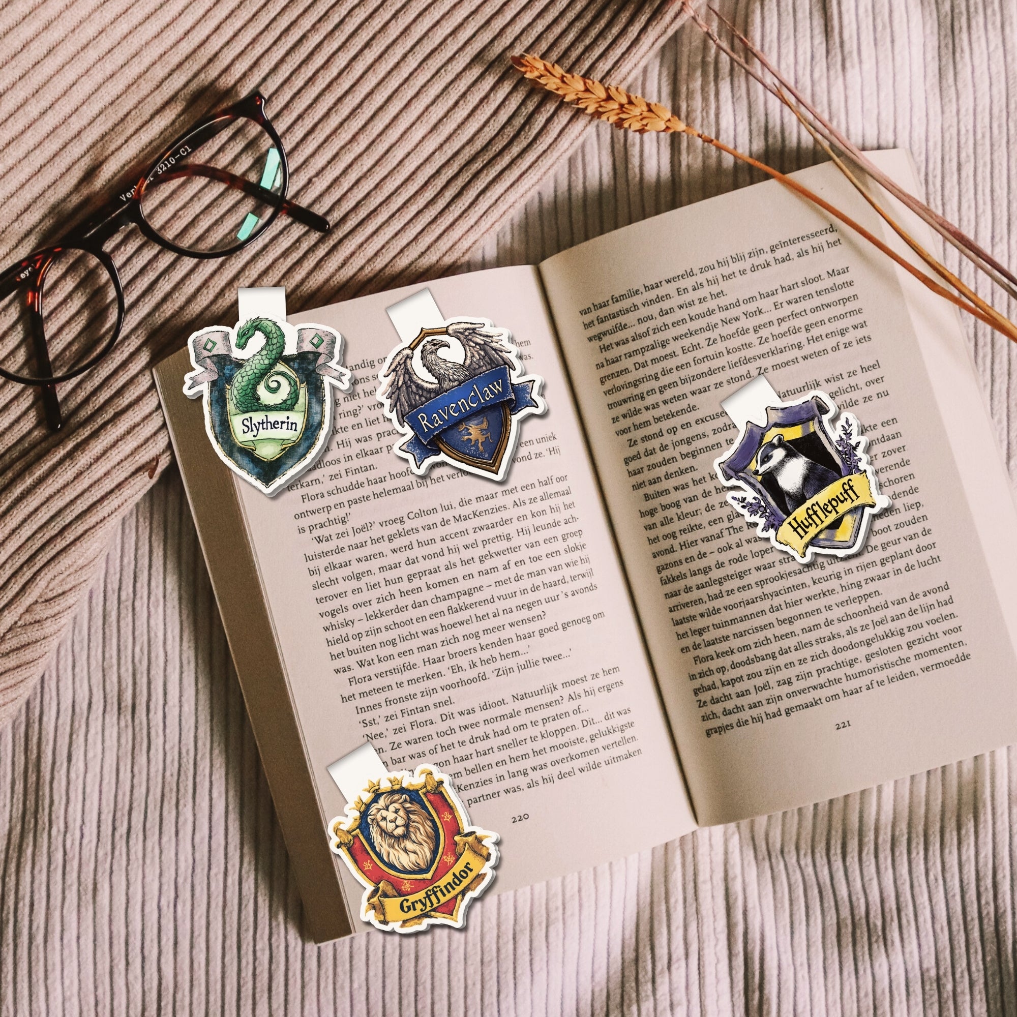 Hogwarts Houses Magnetic Bookmarks Bundle