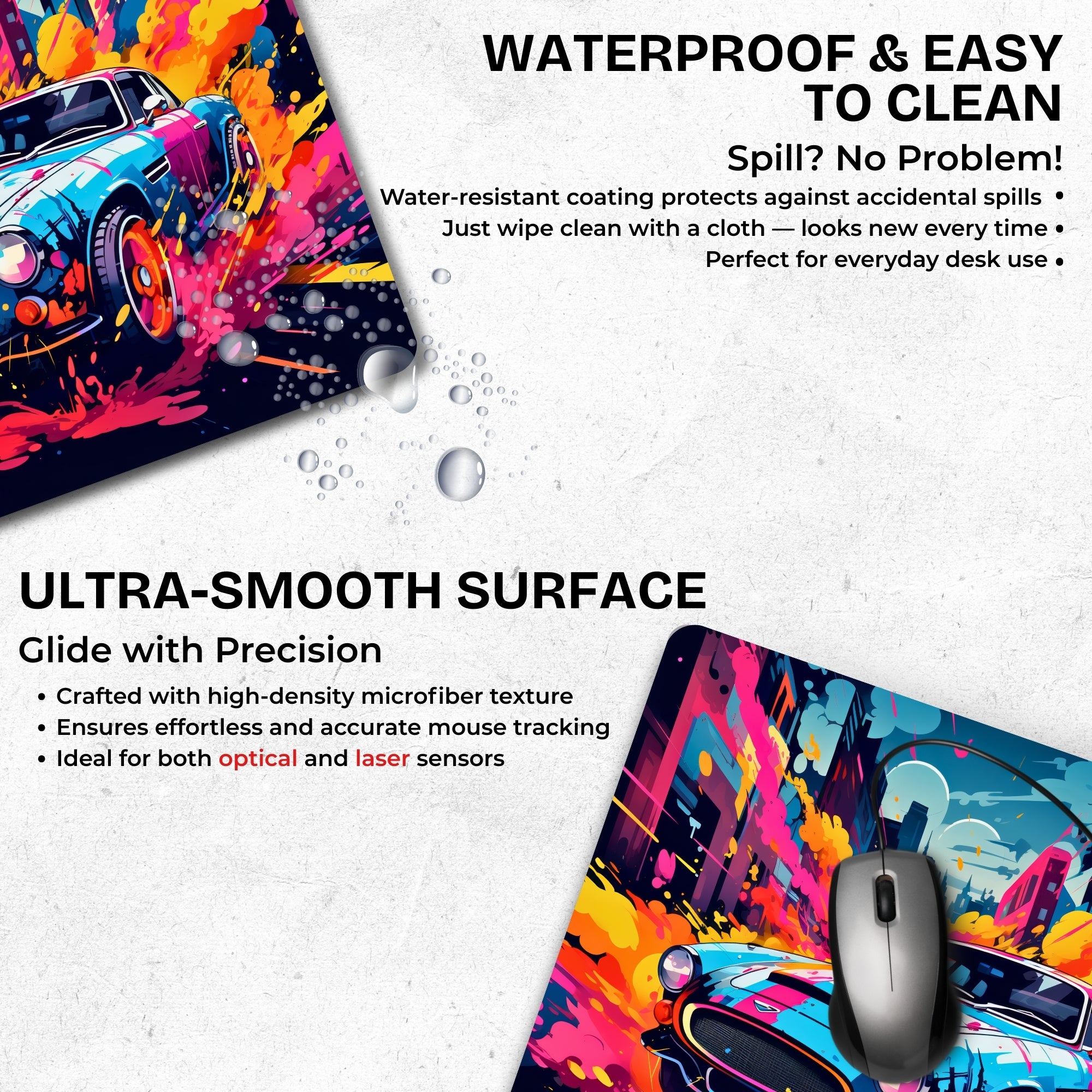 Urban Wheels Mouse Pad