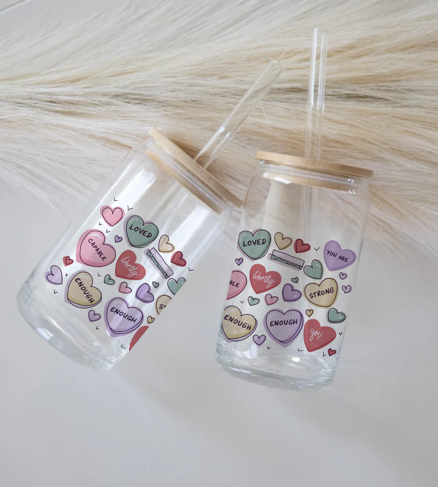 Hearts Glass Tumbler