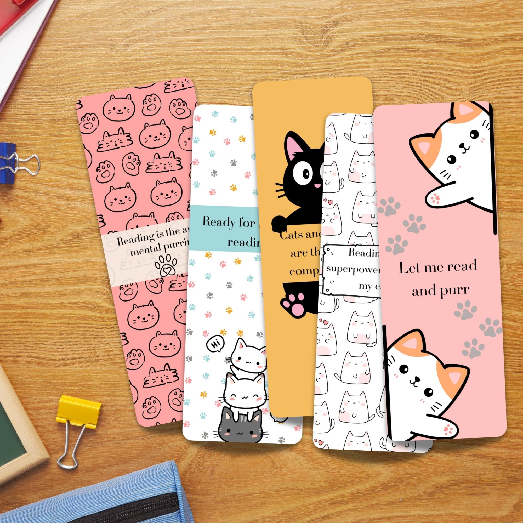 Pawfect Laminated Bookmarks