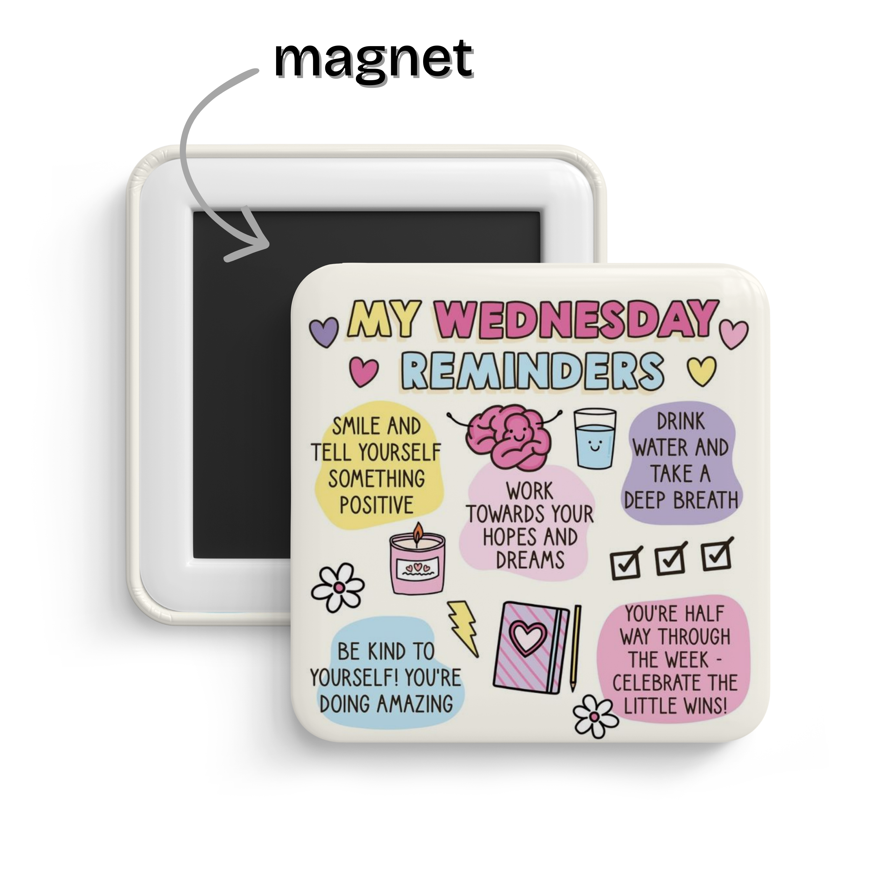 My Wednesday Reminders - Fridge Magnet