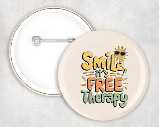 Smile Button Badge