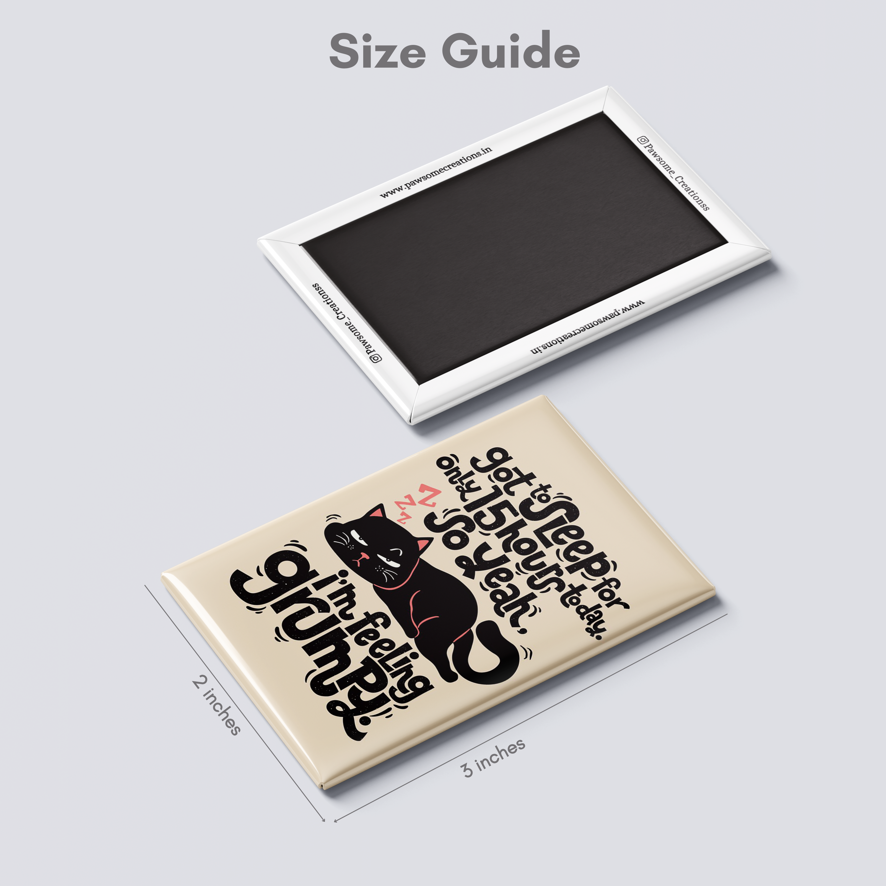 Purr Patrol Cat Fridge Magnet