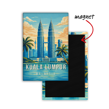 Ticket to Kuala Lumpur, Malaysia - Fridge Magnet