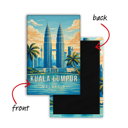 Ticket to Kuala Lumpur, Malaysia - Fridge Magnet