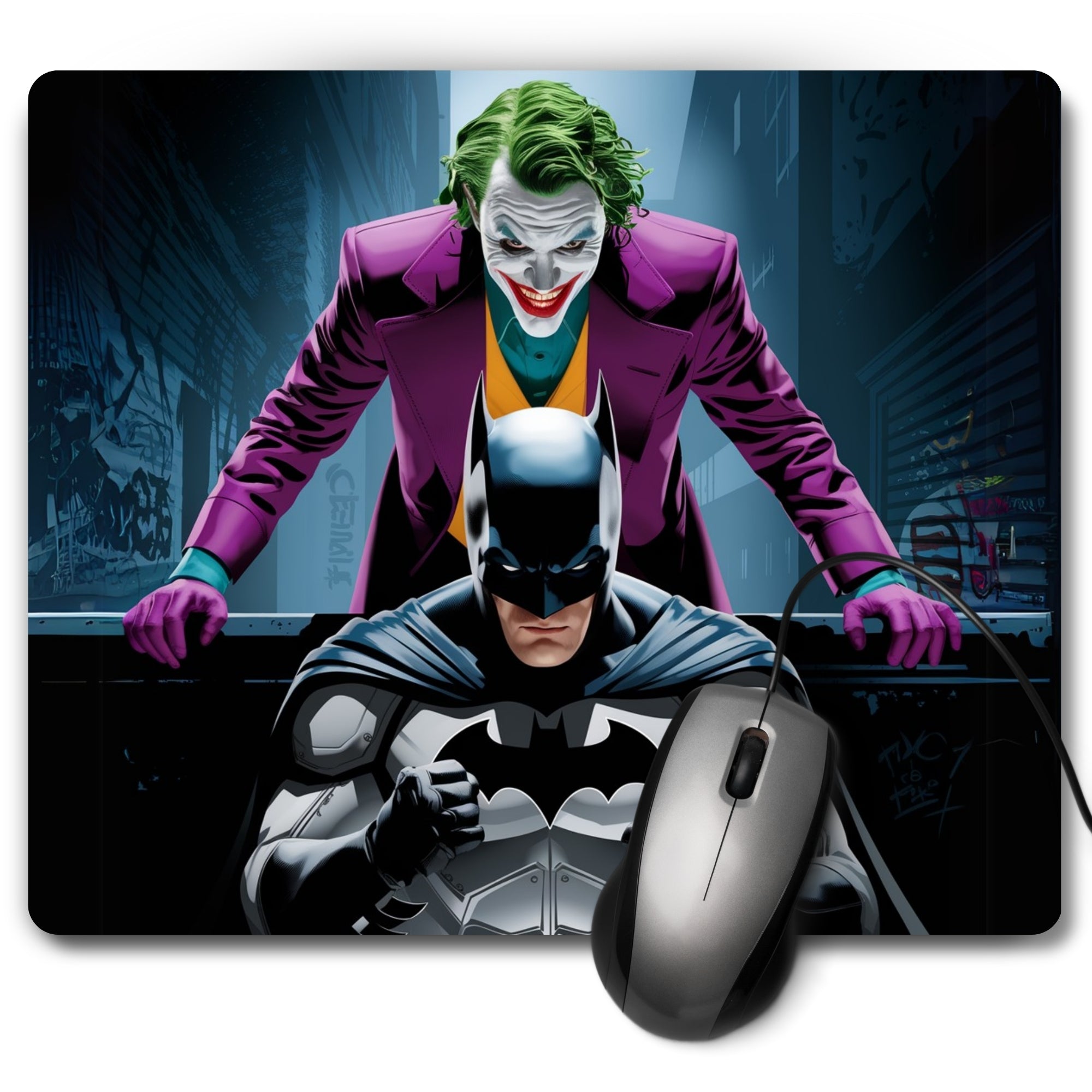 Joker & Batman – Dark Duality Mouse Pad