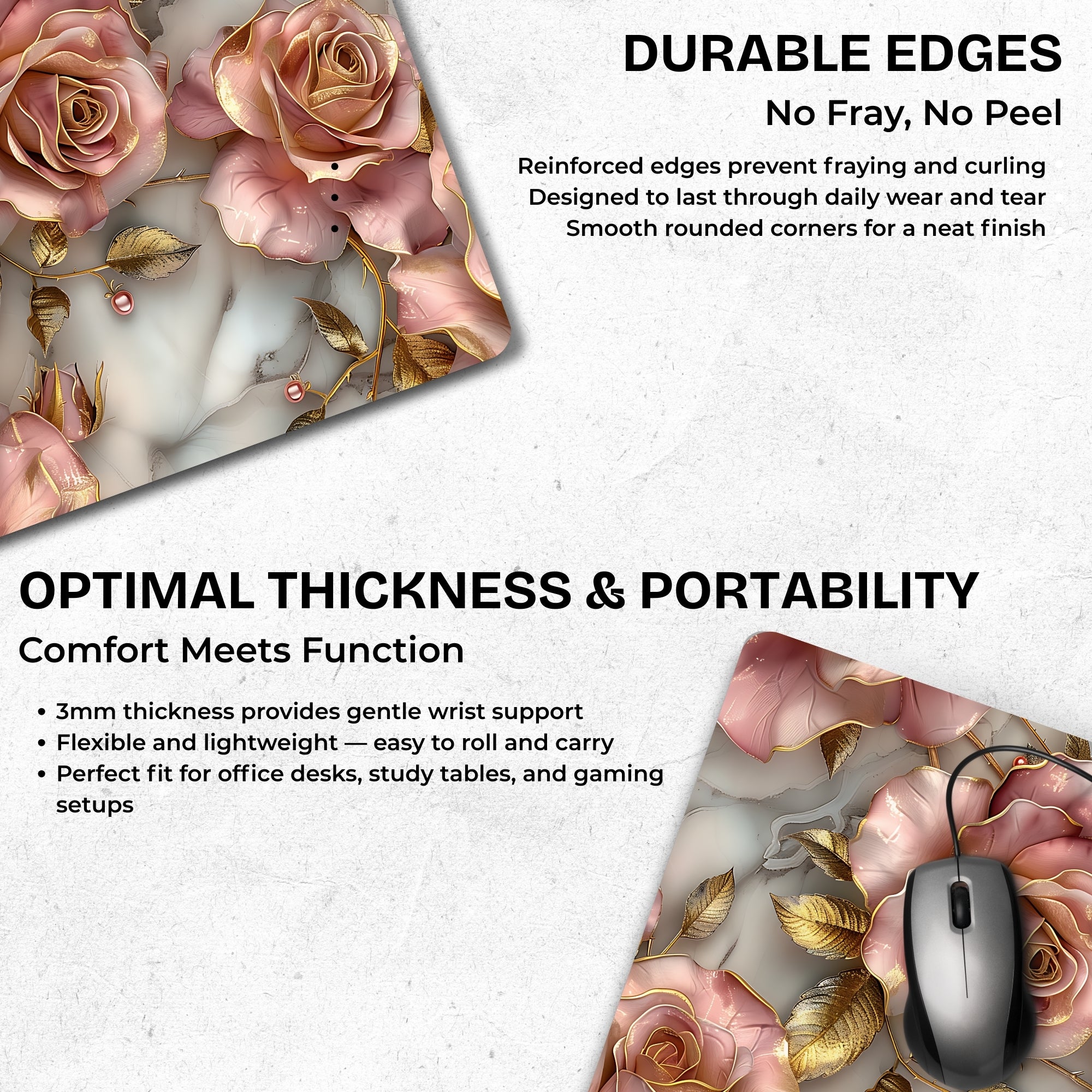 Blush Bloom Mouse Pad