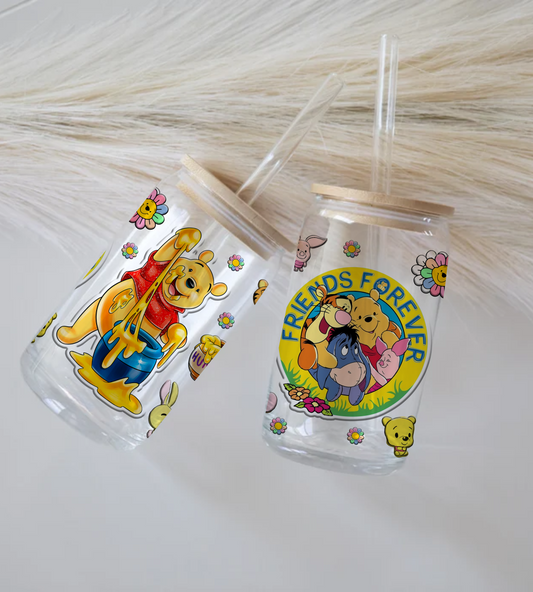 Winnie The Pooh - Glass Tumbler