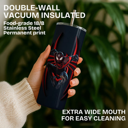Spider Spiderman Themed Stainless Steel Vacuum Insulated Tumbler