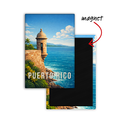 Next Stop: Puerto Rico - Fridge Magnet