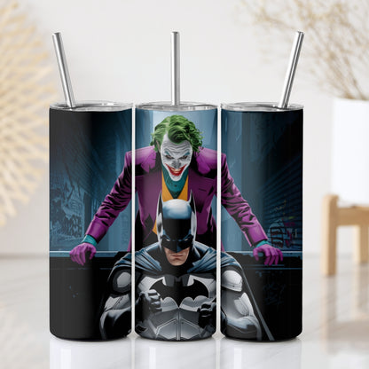 Joker Batman Duo Themed Stainless Steel Vacuum Insulated Tumbler