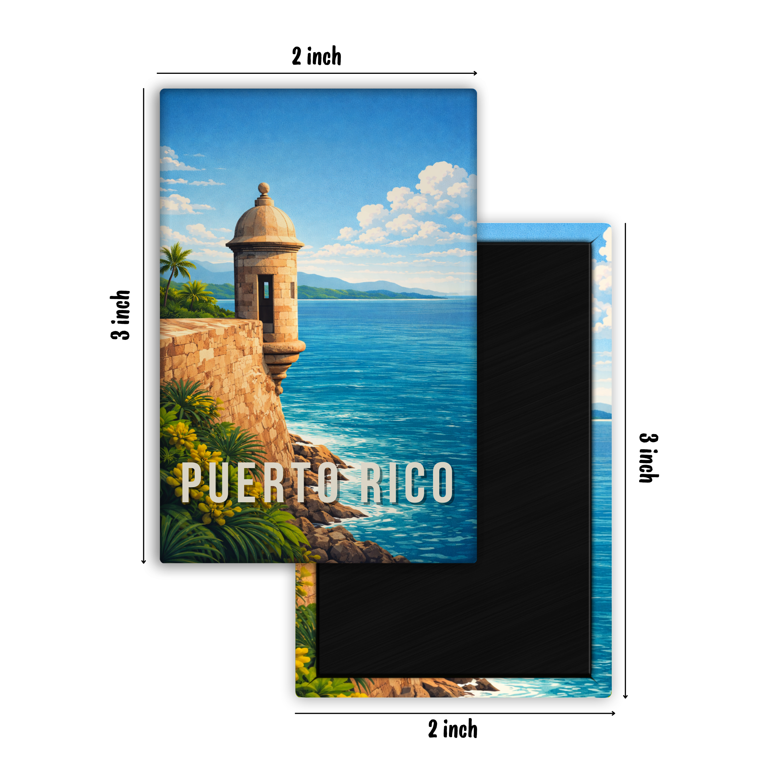 Next Stop: Puerto Rico - Fridge Magnet