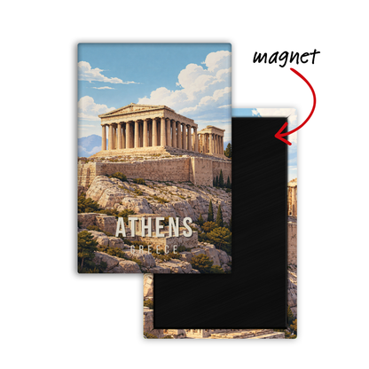Meet Me in Athens, Greece - Fridge Magnet