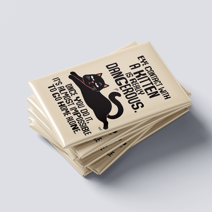 Emotional Support Cat Fridge Magnet