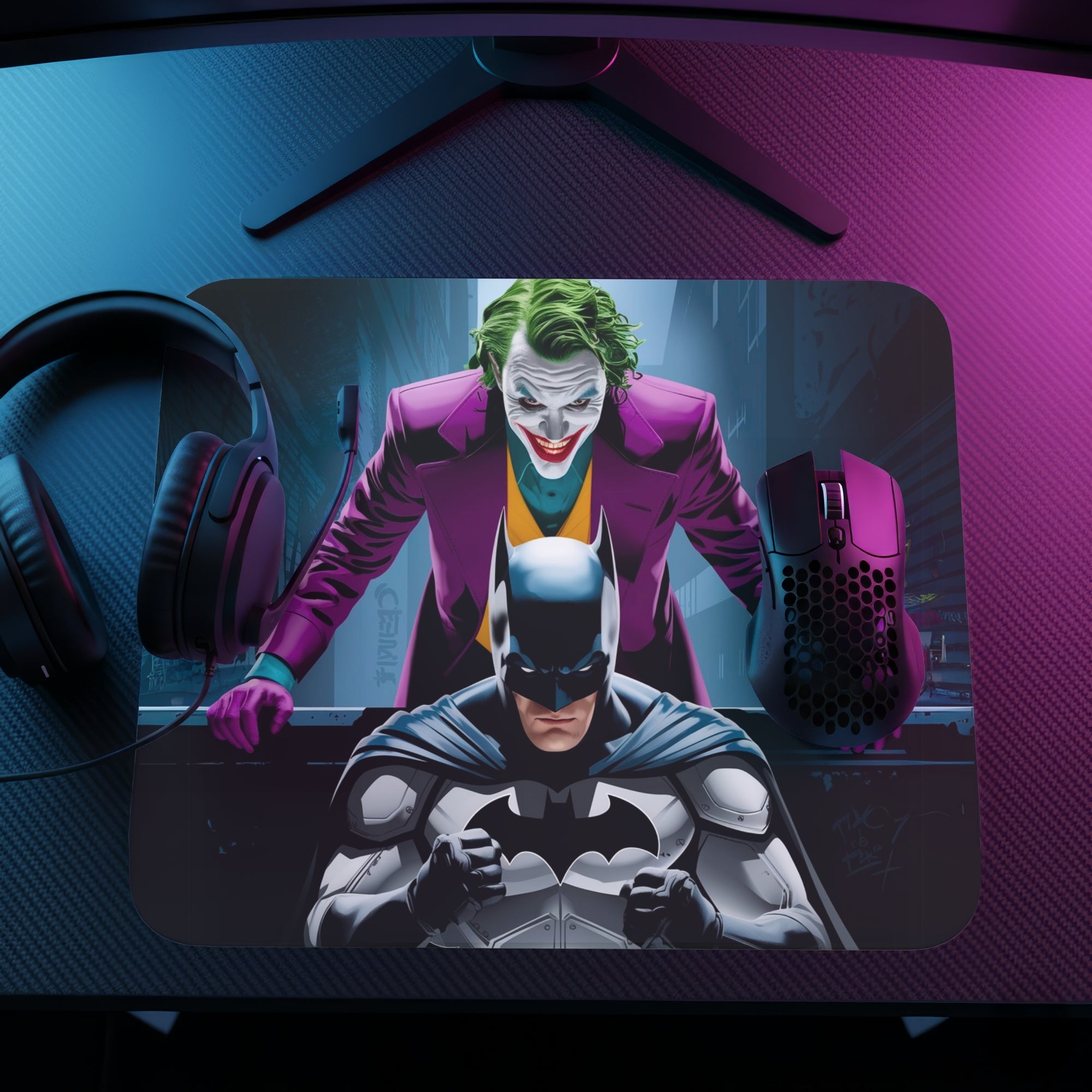 Joker & Batman – Dark Duality Mouse Pad