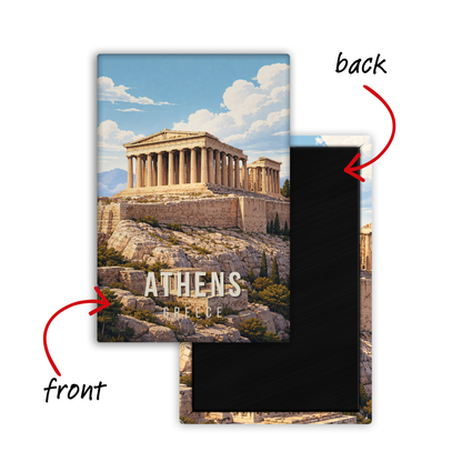 Meet Me in Athens, Greece - Fridge Magnet