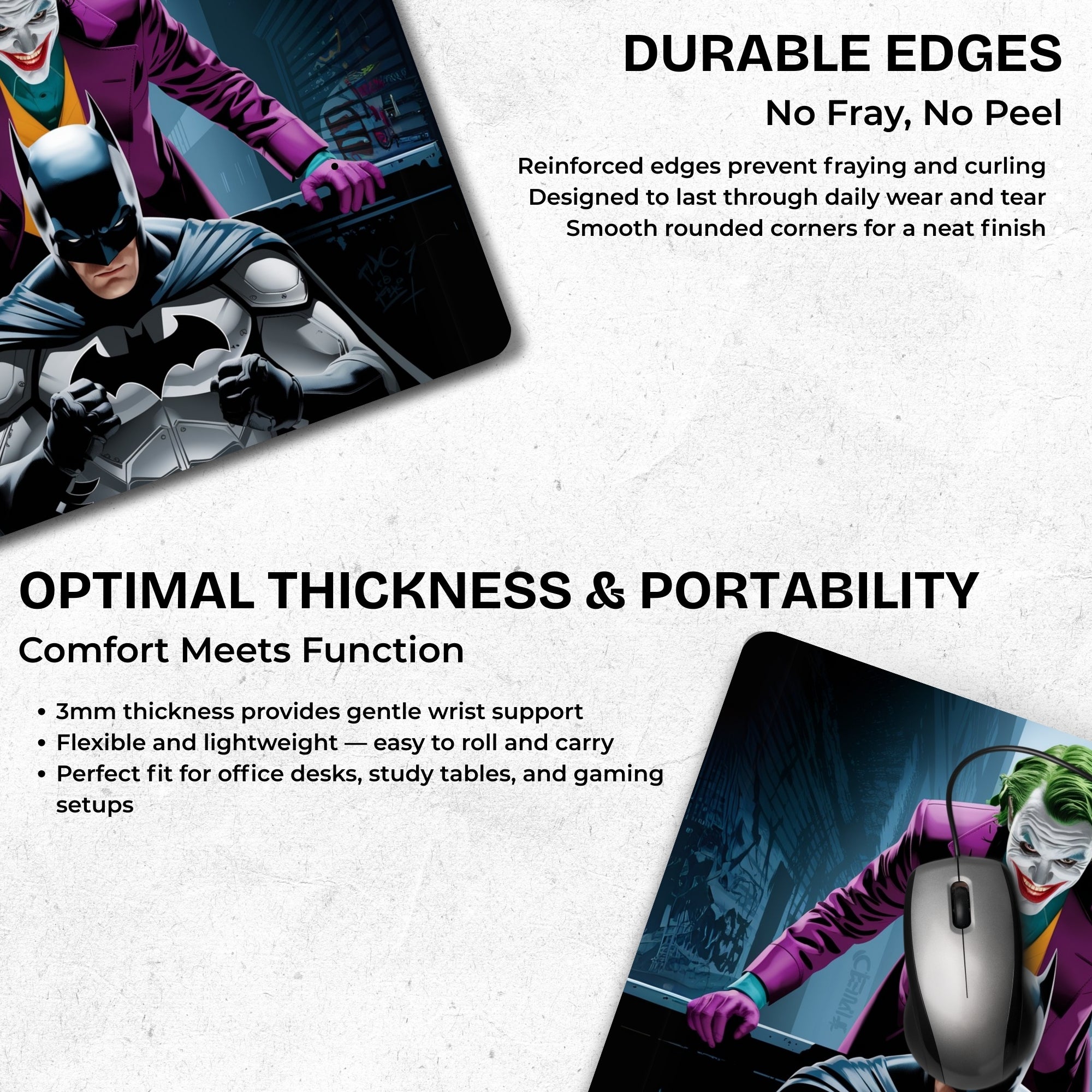 Joker & Batman – Dark Duality Mouse Pad