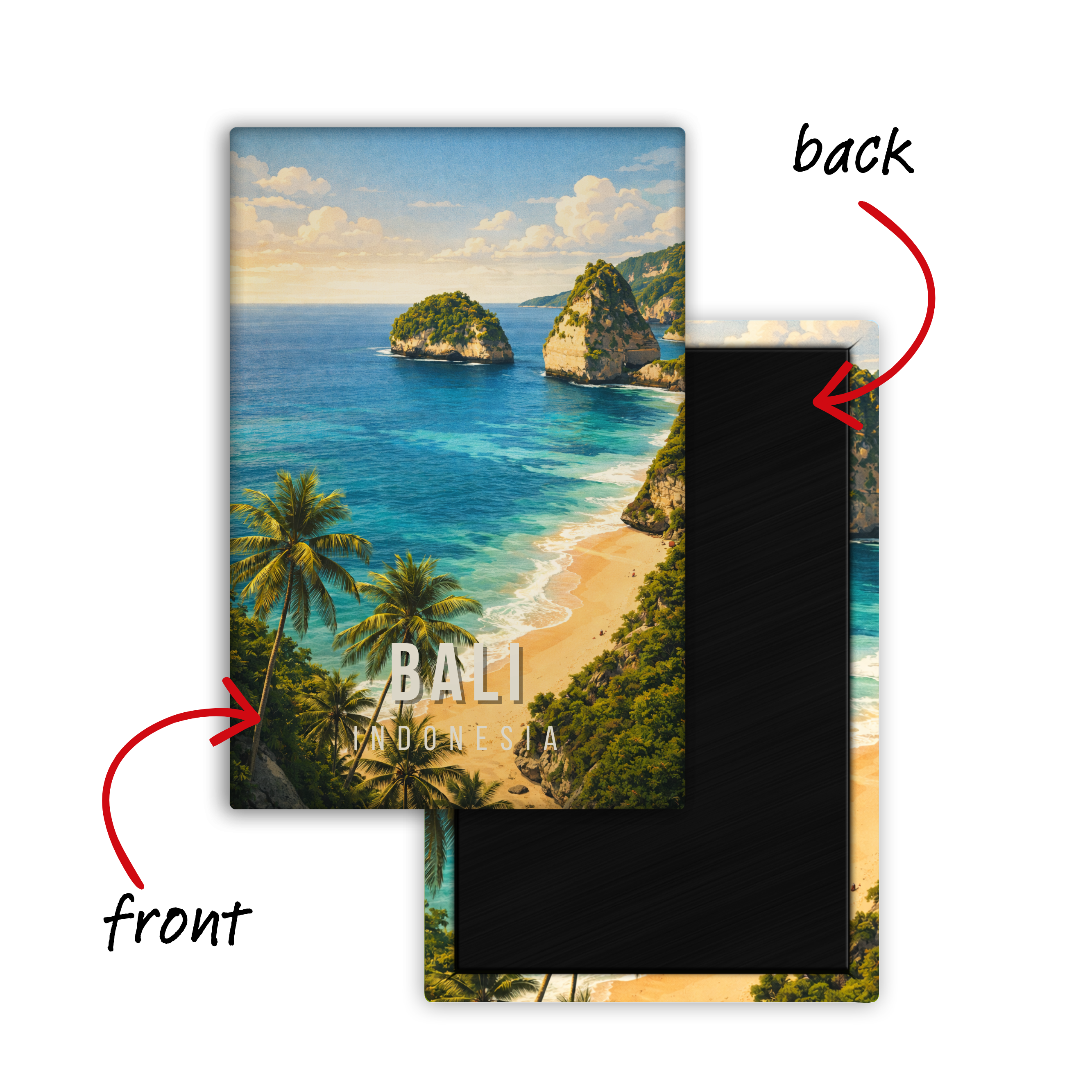 Greetings from Bali, Indonesia - Fridge Magnet