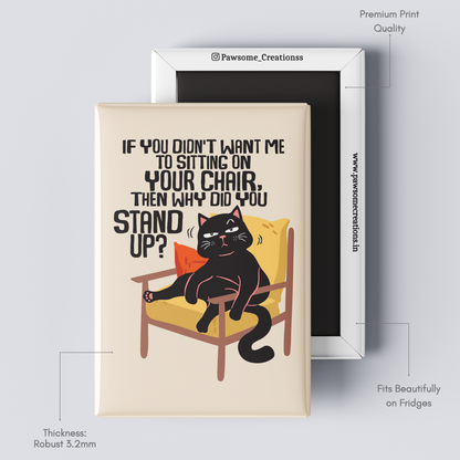 Main Character Meow Fridge Magnet