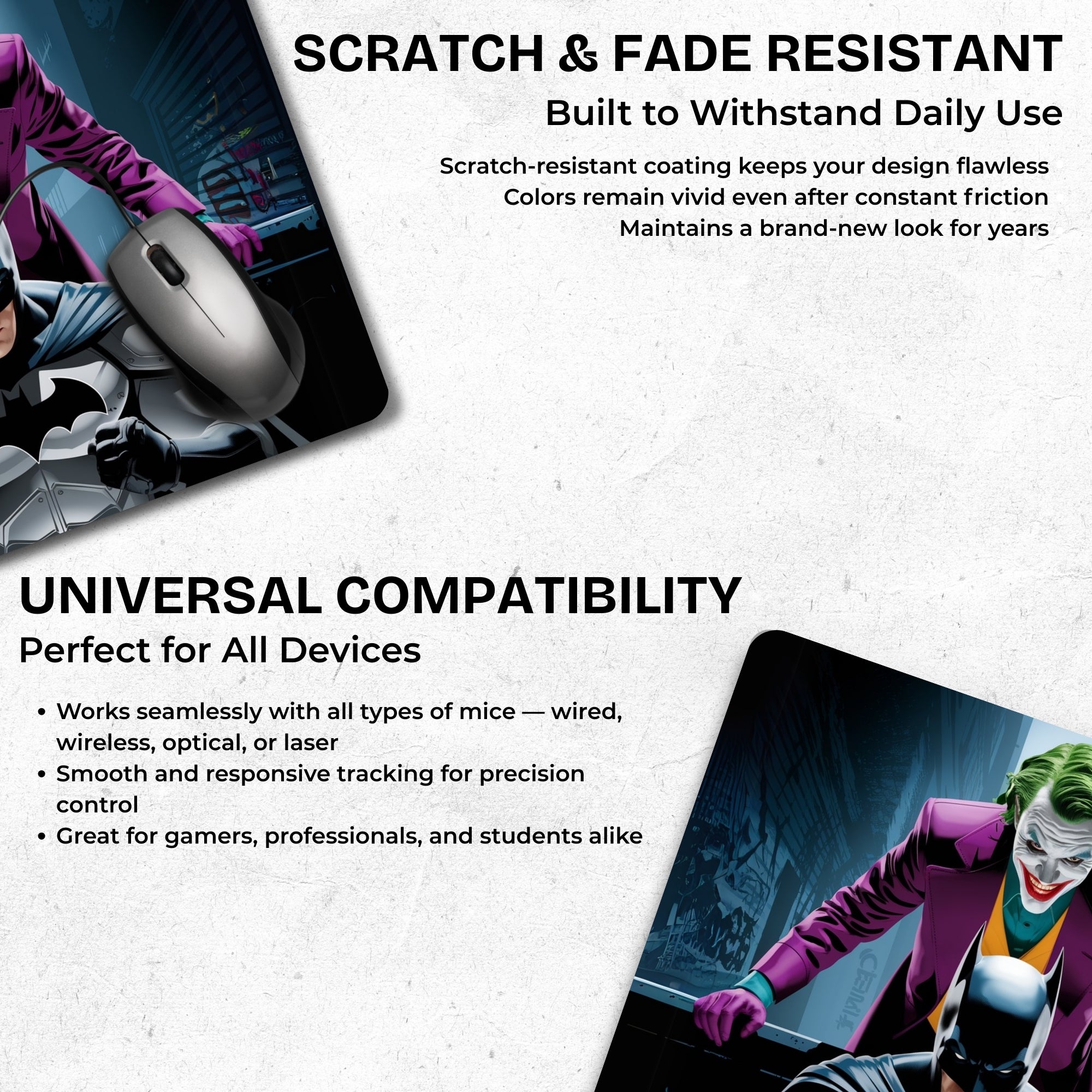 Joker & Batman – Dark Duality Mouse Pad