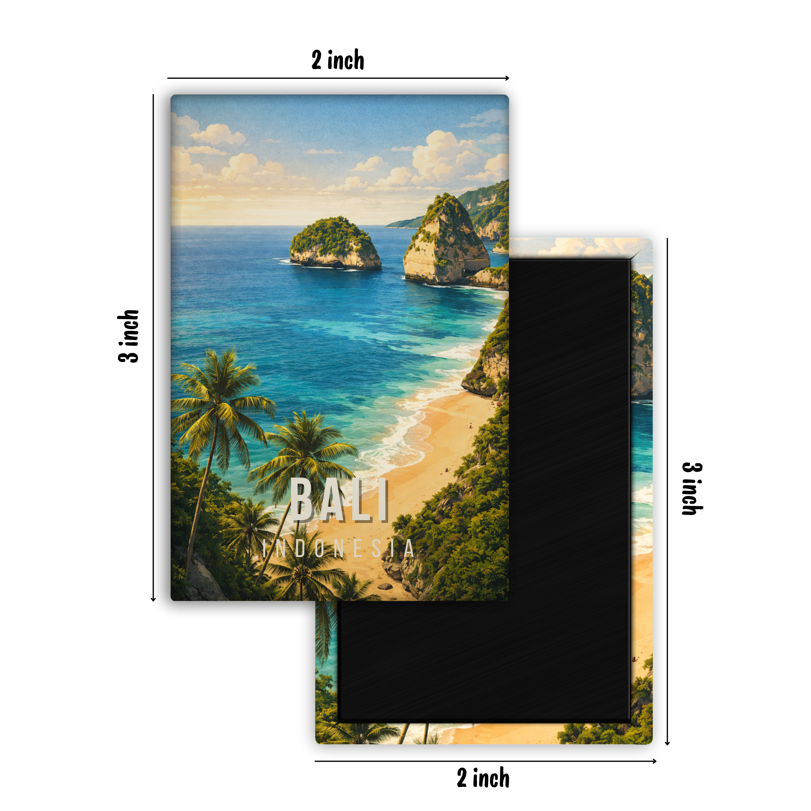 Greetings from Bali, Indonesia - Fridge Magnet
