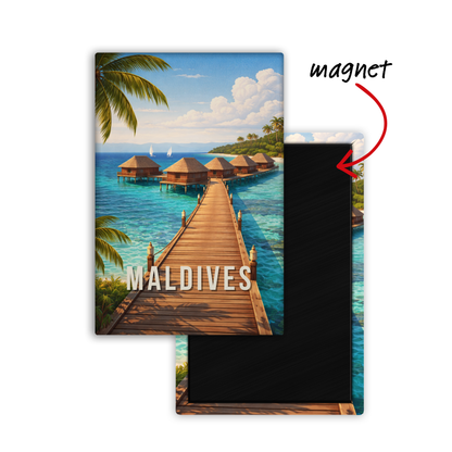 Landed in Maldives - Fridge Magnet