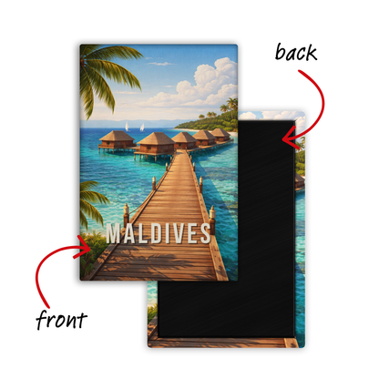 Landed in Maldives - Fridge Magnet