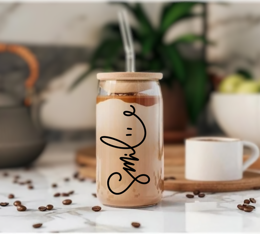 Smile - Glass Tumbler