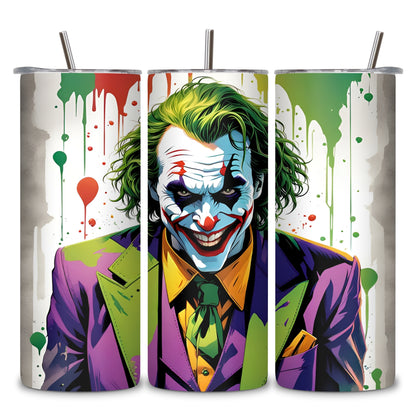 Joker Themed Stainless Steel Vacuum Insulated Tumbler