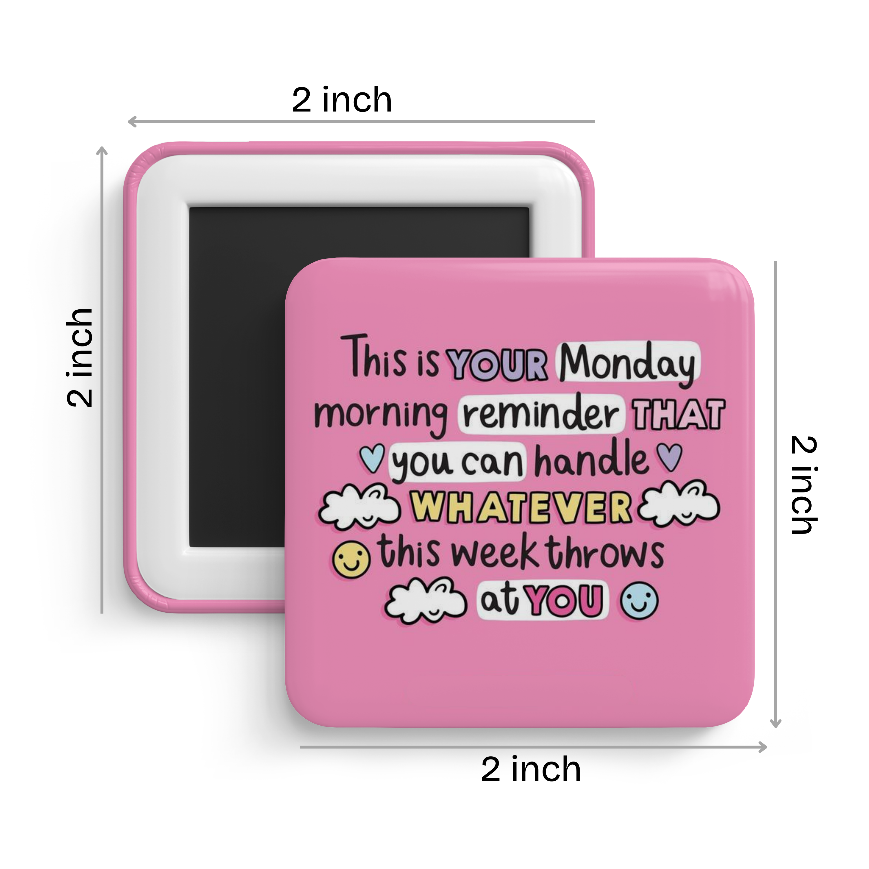 Monday M Reminder Fridge Magnet
