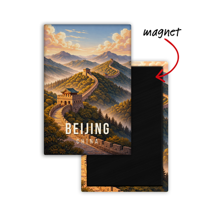 Exploring Beijing, China - Fridge Magnet
