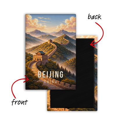 Exploring Beijing, China - Fridge Magnet