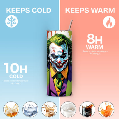 Joker Themed Stainless Steel Vacuum Insulated Tumbler