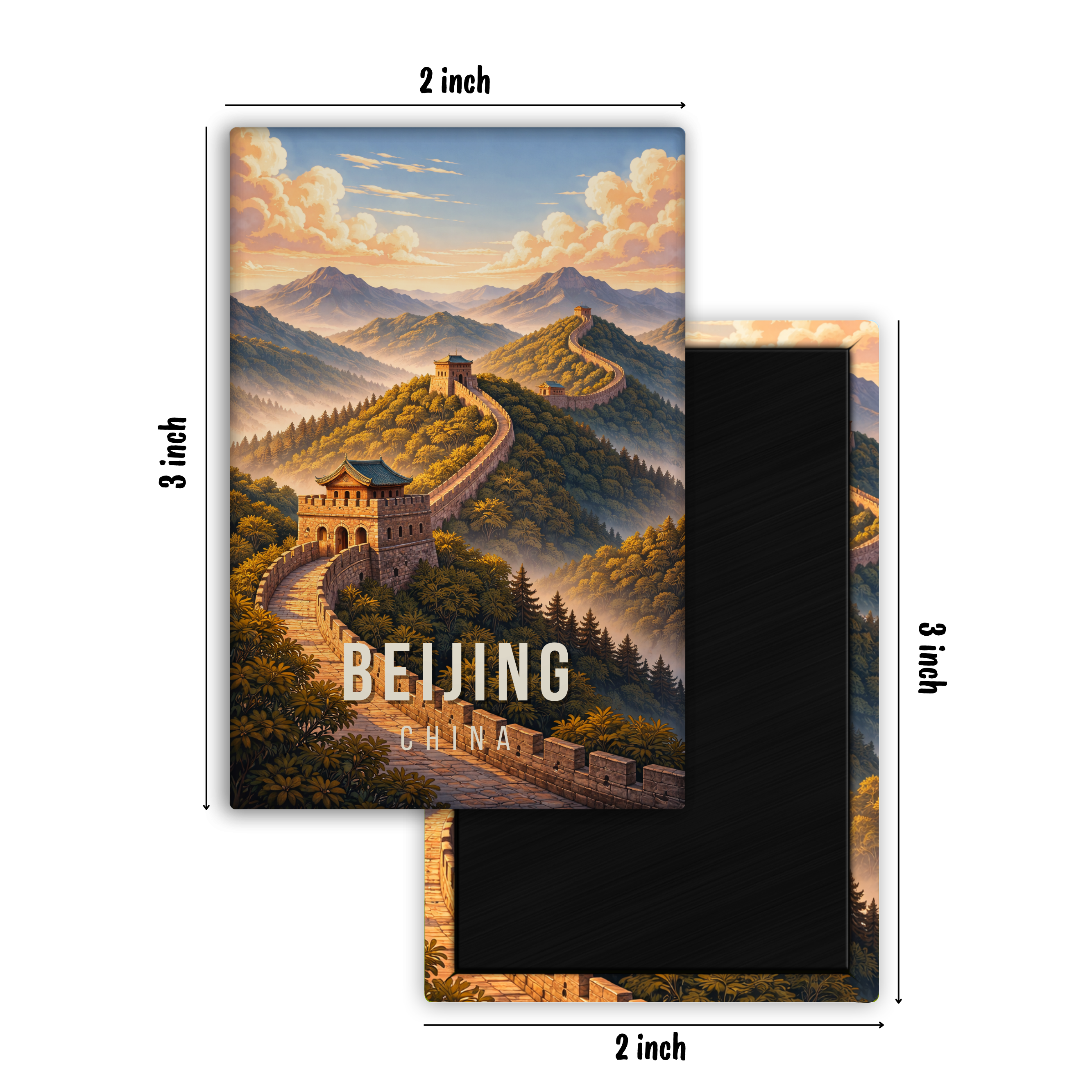 Exploring Beijing, China - Fridge Magnet