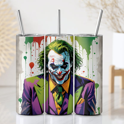 Joker Themed Stainless Steel Vacuum Insulated Tumbler