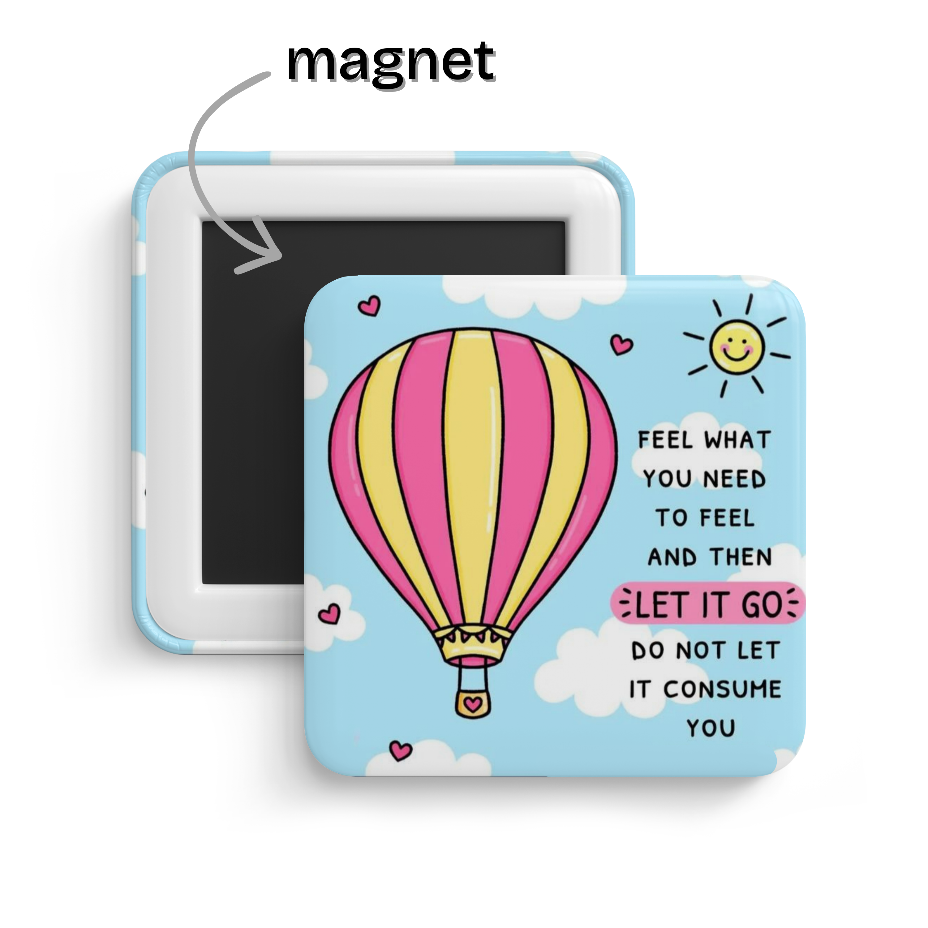 Release and Rise Fridge Magnet